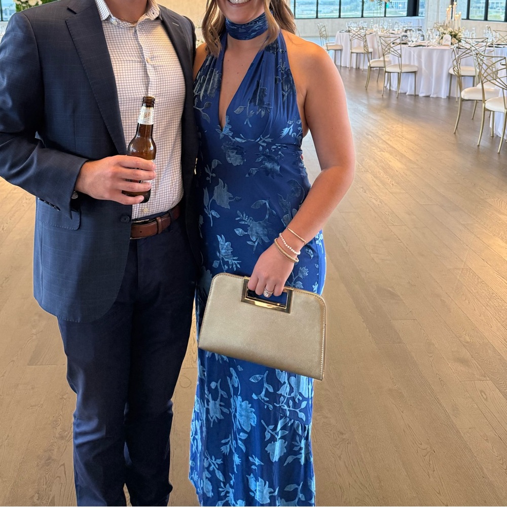 Hello Molly Royal Blue Floral Maxi Dress